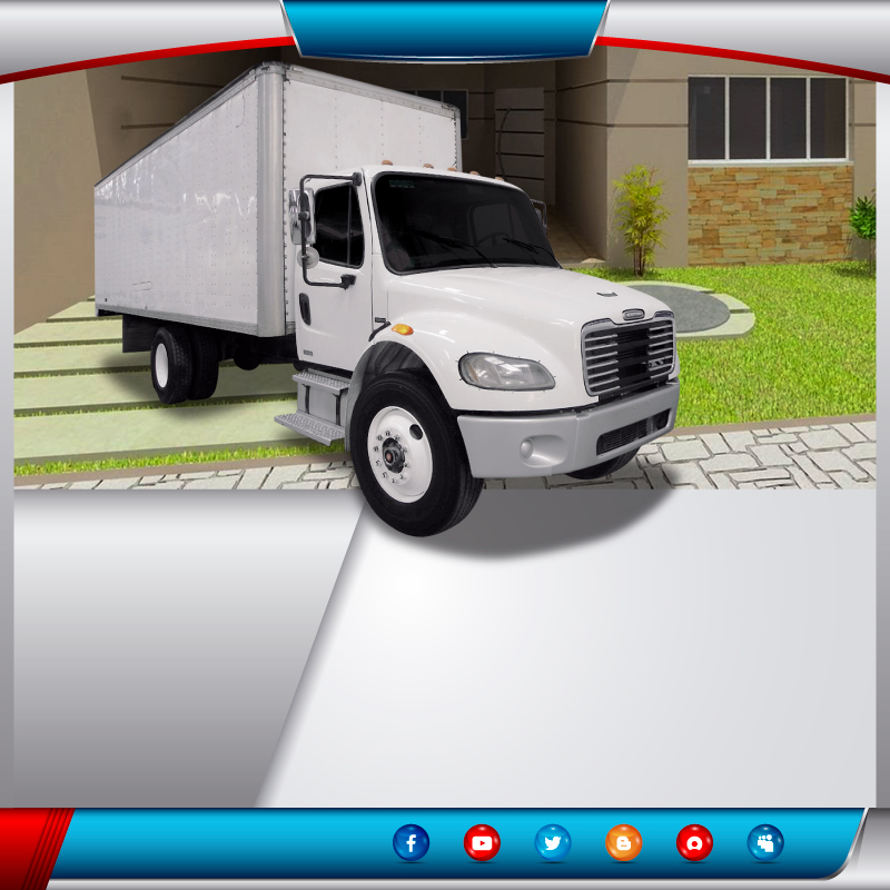  Fletera en camión rabon caja cerrada